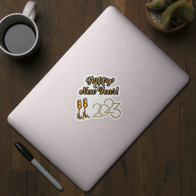 Happy New Year 2023 by Budwood Designs